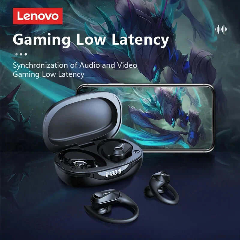 Experience Unmatched Sound Quality with Lenovo LP75 TWS Bluetooth 5.3 Headphones - Waterproof, Noise Reduction, and Smart LED Display!