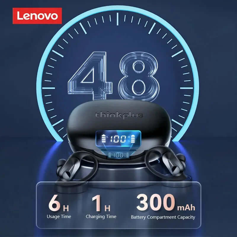 Experience Unmatched Sound Quality with Lenovo LP75 TWS Bluetooth 5.3 Headphones - Waterproof, Noise Reduction, and Smart LED Display!