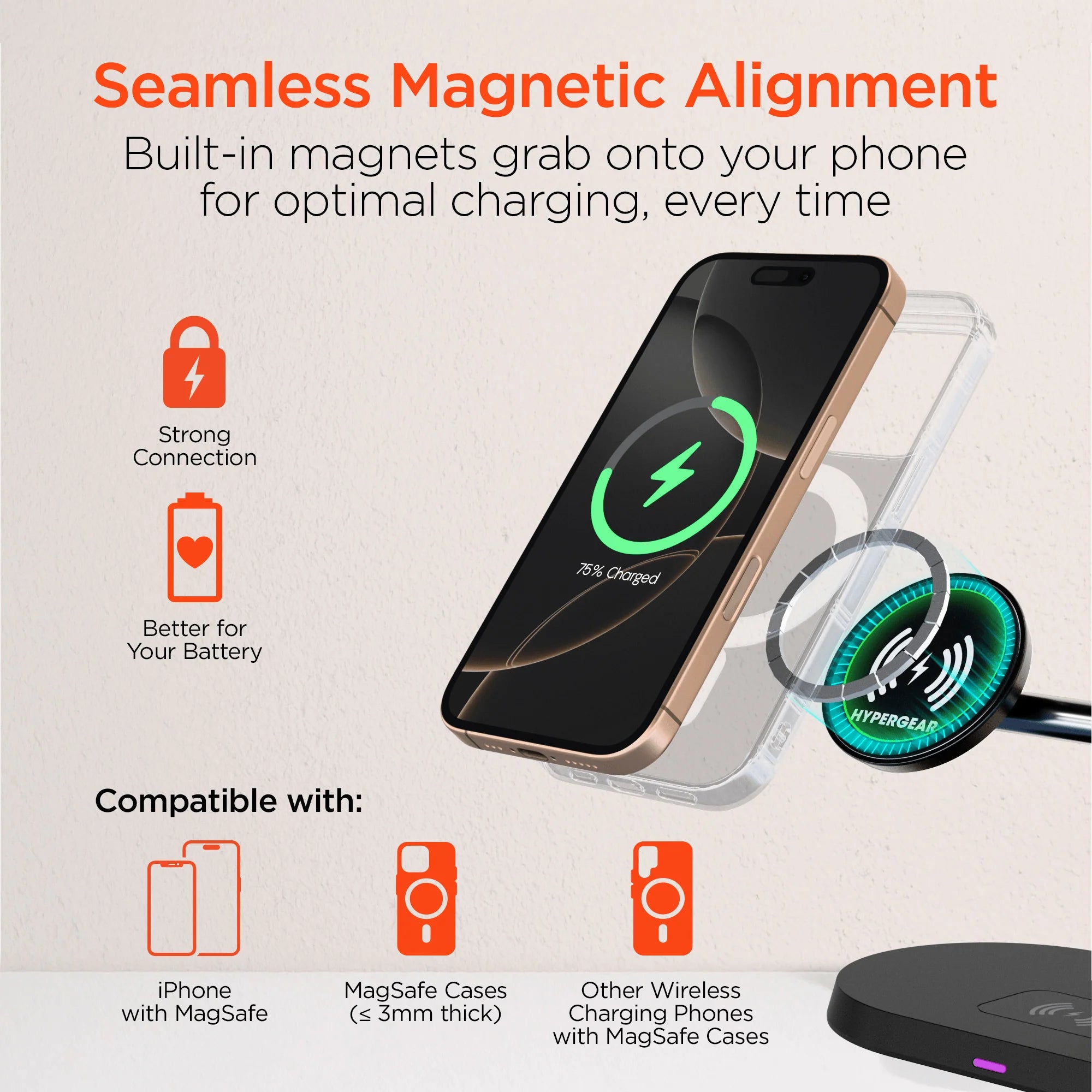 Elevate Your Charging Experience with the HyperGear MaxCharge Pro 3-in-1 MagSafe Charging Stand