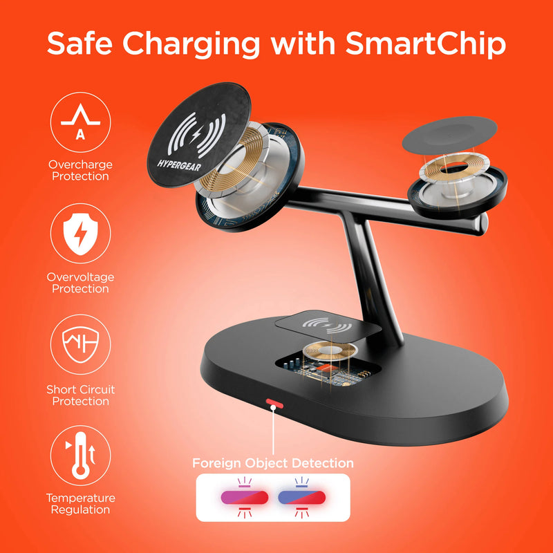Elevate Your Charging Experience with the HyperGear MaxCharge Pro 3-in-1 MagSafe Charging Stand
