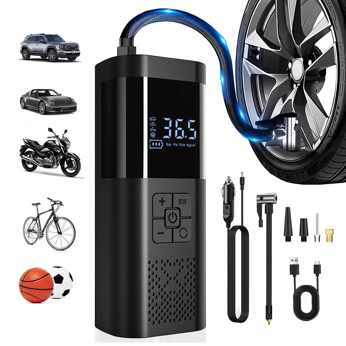 2-in-1 Smart Tire Inflator