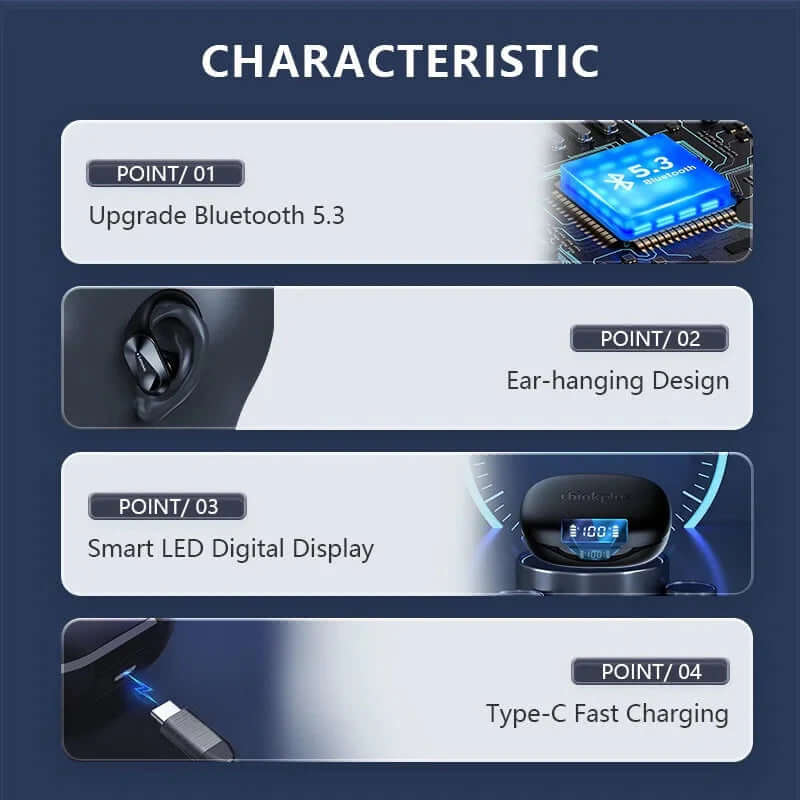 Experience Unmatched Sound Quality with Lenovo LP75 TWS Bluetooth 5.3 Headphones - Waterproof, Noise Reduction, and Smart LED Display!