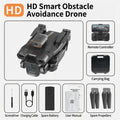 H12 Drone with Three-Sided Obstacle Avoidance, Remote Control Aircraft, Long-Endurance, HD Aerial Photography, Quadcopter Toy Drone