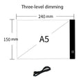 Illuminate Your Creativity with the 3-Level Dimmable LED Drawing Copy Pad - Perfect for Young Artists!