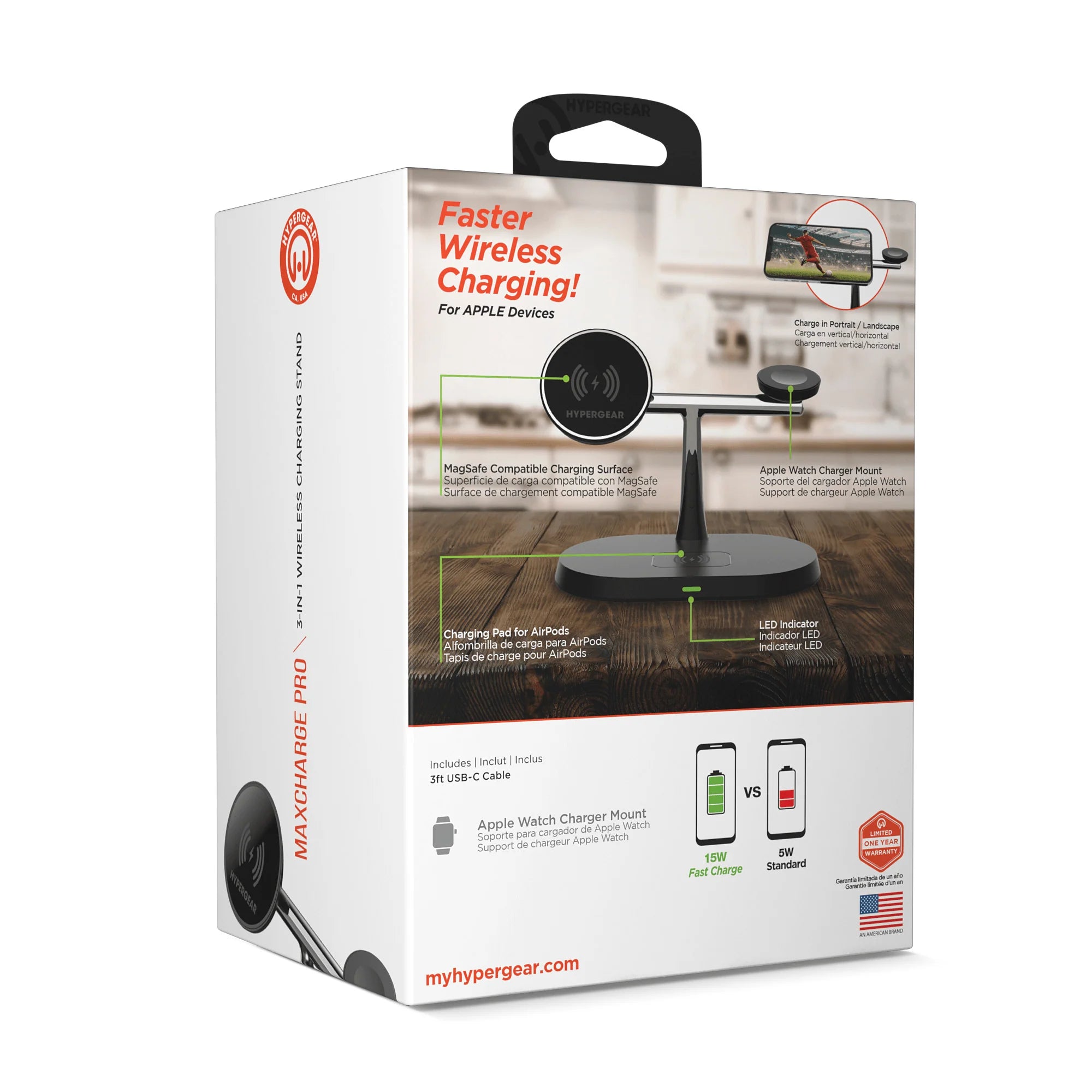 Elevate Your Charging Experience with the HyperGear MaxCharge Pro 3-in-1 MagSafe Charging Stand